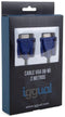 Iggual IGG318577 - VGA (D-Sub) Kabel - 2 m - Blauw Zwart