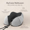 SKYCASES Travel Essentials - Nekkussen Set 3-delig - Ergonomisch Memory Foam met Oogmasker en Oordoppen - Lichtgrijs