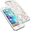 imoshion Hoesje Geschikt voor iPhone SE (2016) / 5 / 5s Hoesje Siliconen - imoshion Design hoesje - Wit / Meerkleurig / Goud / White Graphic