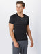 Odlo Performance Light - Heren Thermoshirt Korte Mouw - Naadloos Ademend - Black - Maat L