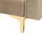 Beliani ABERDEEN - Hoekbank - beige - fluweel