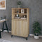vidaXL - Hoge - kast - 60x36x110 - cm - bewerkt - hout - sonoma - eikenkleurig