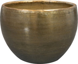 Ter Steege Bloempot Aluminium Goud D 19 cm H 13 cm