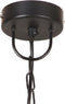 vidaXL Hanglamp rond 25 W E27 48 cm zwart