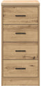 vidaXL - Garagekast - 40x51x85 - cm - massief - grenenhout - artisan - eikenkleurig