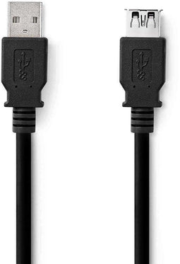 Nedis CCGL61010BK30 - USB A verlengkabel - 300 cm - Zwart