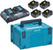 Makita 198091-4 - 18V Li-Ion accu starterset - 4x 6,0Ah + duolader in Mbox (1 set)