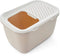 Savic Hop In Giant - Kattenbak Giant - Instap Boven - Mokka/Wit - 74 x 49,7 x 43 cm