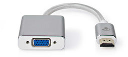 Nedis CCTB34900AL02 - HDMI naar VGA converter - 1080p@60hz met audio - Zilver
