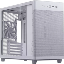 ASUS PRIME AP201 - Micro-ATX Behuizing - Gehard Glas - Wit