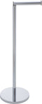 WENKO Toiletrolhouder 2-in-1 - Staande WC rolhouder met reserverolhouder voor 4 rollen - RVS glanzend
