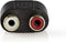 Nedis CABW22940AT - Adapter - 3.5mm naar 2x RCA - Grijs