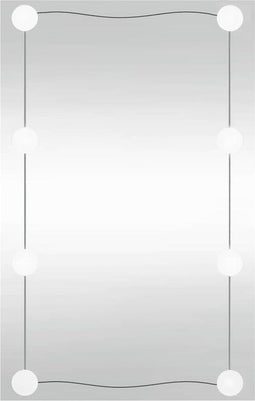 vidaXL - Wandspiegel - met - LED's - rechthoekig - 40x60 - cm - glas