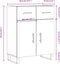 vidaXL - Dressoir - 69,5x34x90 - cm - bewerkt - hout - gerookt - eikenkleurig