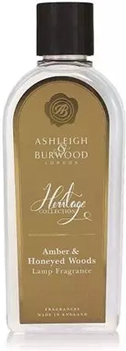 3x Ashleigh and Burwood Heritage, Amber & Honeyed Woods 500ml Lampe Oil