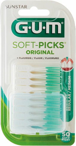 3x GUM Soft-Picks Original Regular 50 stuks