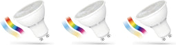 3x LED Wifi GU10 Spot 5W RGB+CCT