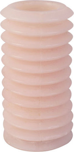 3x Present Time Pillar candle Layered Circles large soft pink