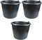 3x stuks stevige bouwemmer / huishoudemmer - 20 liter - emmers