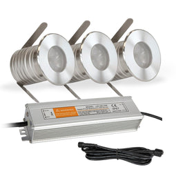 3x Tyra grondspot set