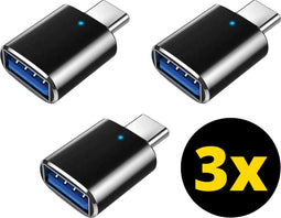 3x USB C naar USB A Adapter - USB C naar USB Adapter - USB C naar USB A Converter - USB C naar USB A Female