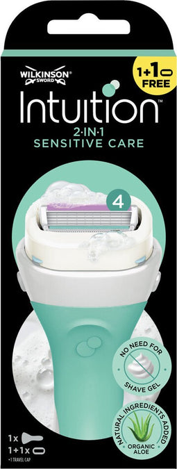 3x Wilkinson Intuition 2 in 1 Scheermes Sensitive Care 1 set