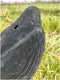 3x zwarte XL kraai - vogelverschrikker - Halloween decoratie - ProLoo 3x nep kraai 41cm incl. grondpin zwart plastic geflockt -diervriendelijke duivenverjager - vogelverschrikker