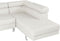 NORREA - Hoekbank - Wit - Linkerzijde - 260 cm - Kunstleer