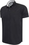 Cappuccino Italia Toscana - Heren Overhemd Korte Mouw Stretch - Zwart - Maat XL