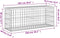 vidaXL - Tuinbank - schanskorfontwerp - 103x31,5x42 - cm - massief - grenenhout