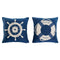 Kussen Home ESPRIT Blauw Wit 45 x 10 x 45 cm (2 Stuks)