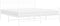 vidaXL - Bedframe - met - hoofd- - en - voeteneinde - metaal - wit - 180x200 - cm
