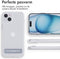 iMoshion Hoesje Geschikt voor iPhone 15 Plus Hoesje - iMoshion Stand Backcover - Transparant