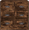 vidaXL - Dressoir - 70x35,5x67,5 - cm - bewerkt - hout - gerookt - eikenkleurig