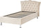 Beliani METZ - Bed met opbergruimte - Beige - Fluweel