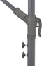 vidaXL - Zweefparasol - met - LED-verlichting - metalen - paal - 350 - cm - antraciet