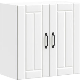 vidaXL - Keukenwandkast - Lucca - bewerkt - hout - wit
