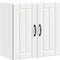 vidaXL - Keukenwandkast - Lucca - bewerkt - hout - wit