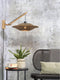 GOOD&MOJO Wandlamp Bali - Bamboe/Zwart - 55x44x44cm - Binnen Scandinavisch,Bohemian
