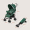 Lionelo Elia - Buggy - Lichte 7kg Duurzame Kinderwagen 5-Punts Gordel Verstelbare Rugleuning Muskietennet Groen