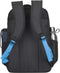 Rivacase Regent 8069 - Laptoptas - Vak voor tablet - Zwart Cyaan Monochrome