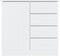 vidaXL ALTA - Dressoir - Massief grenenhout - 77x35x73 cm - Wit