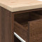 vidaXL - Garagekast - 30x51x85 - cm - massief - grenenhout - bruin - eikenkleurig