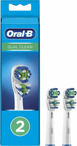 Oral-B Dual Clean - Opzetborstels - 2 stuks - Oral-B Dual Clean - Opzetborstels - 2 stuks