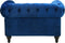 CHESTERFIELD - Chesterfield fauteuil - Blauw - Fluweel