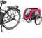 Trixie Joggerset - Fietskar Large - 360 graden zwenkwiel - Rood/Zwart