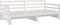 vidaXL - Slaapbank - uitschuifbaar - massief - grenenhout - wit - 2x(90x190) - cm