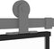 vidaXL - Schuifdeur - 76x205 - cm - gehard - glas - en - aluminium - zwart