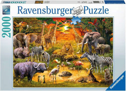 Ravensburger Bijeenkomst bij de waterplaats - Legpuzzel - 2000 stukjes