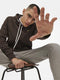 ONLY & SONS ONSOVE LIFE REG LOGO HOODIE - Sweat hoodie - Contrast trekkoord - Rood